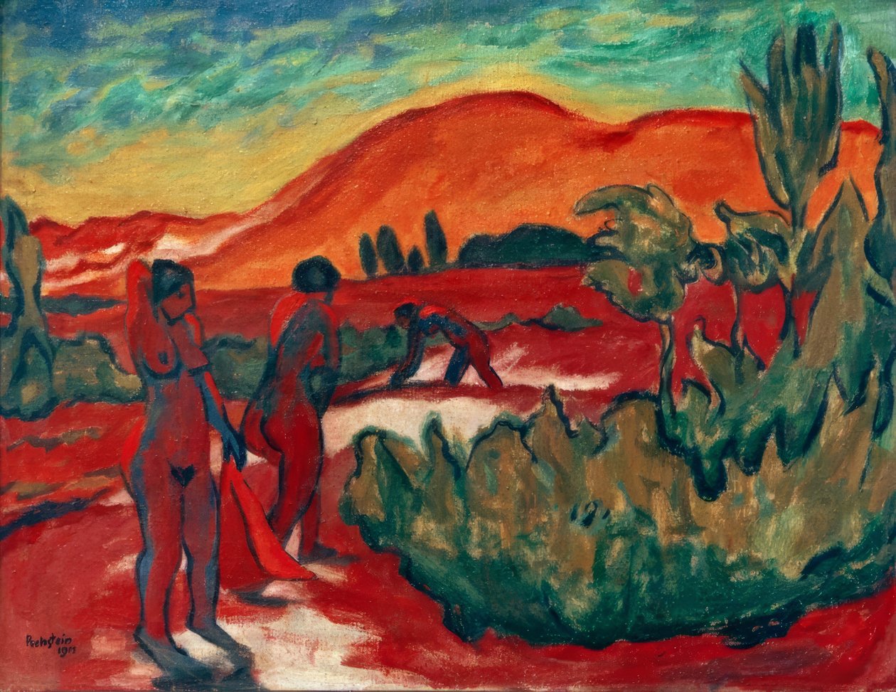Zomer in de duinen door Max Pechstein