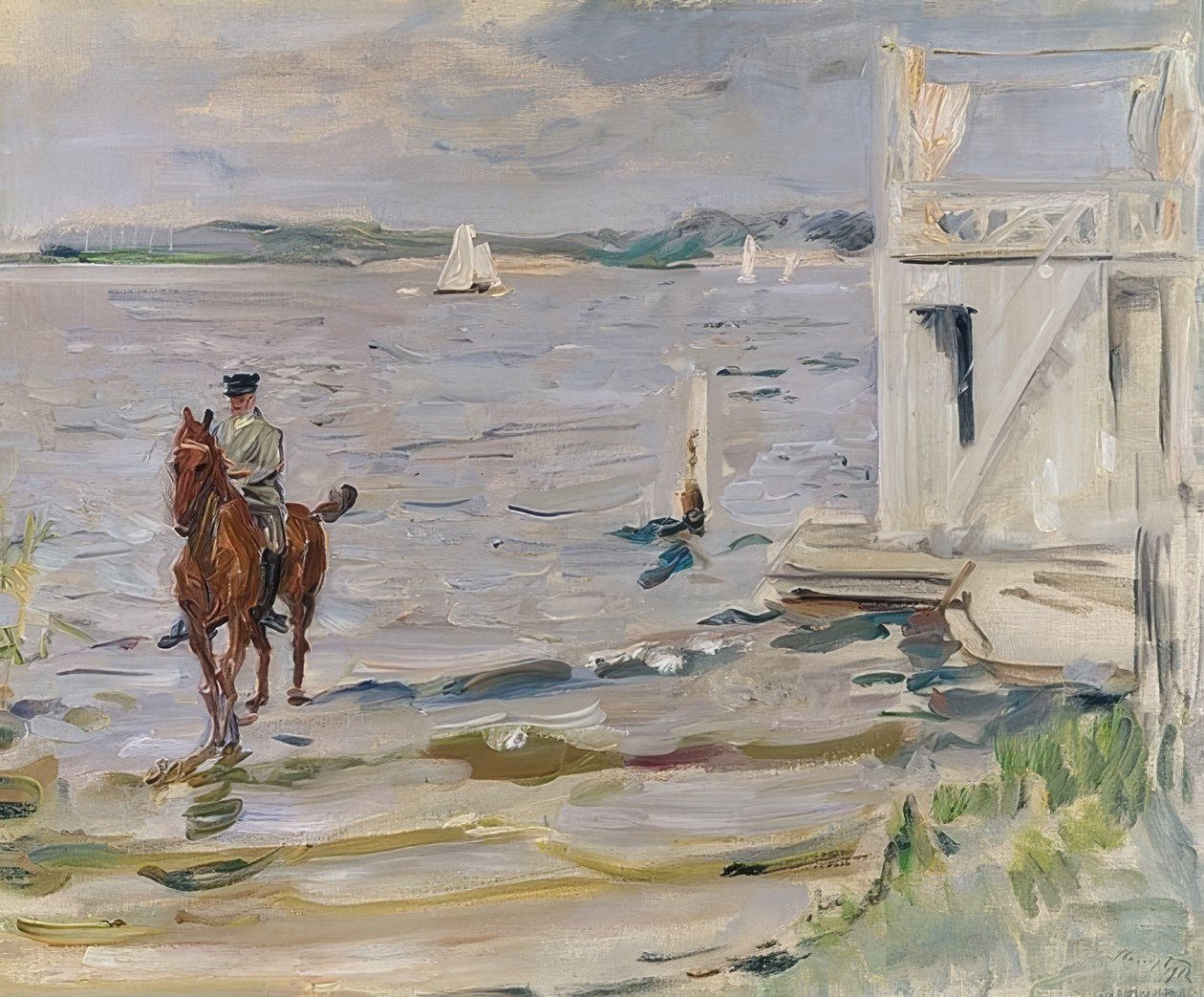 Badhuis aan de Havel door Max Slevogt