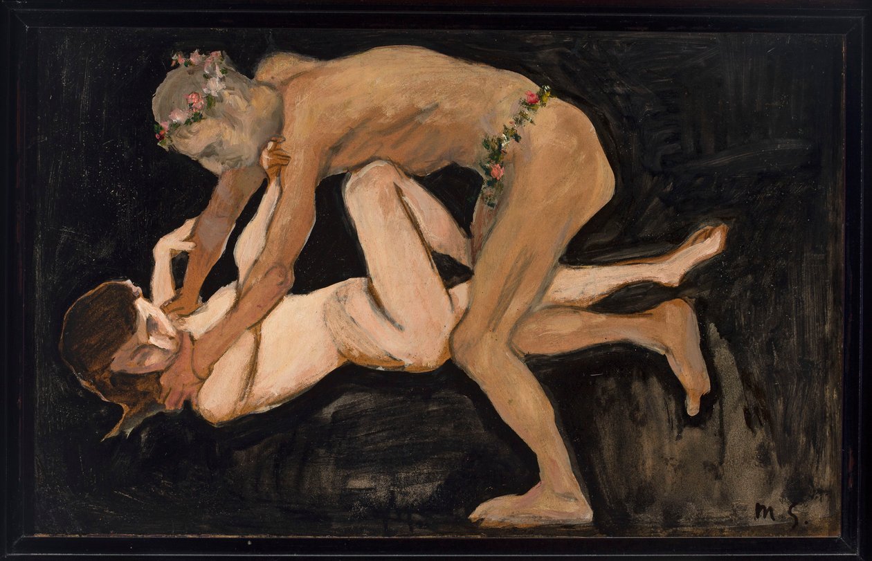 De faun en het meisje door Max Slevogt