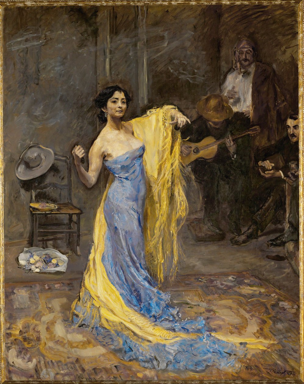 De danseres Marietta di Rigardo ... (olieverf op doek) door Max Slevogt