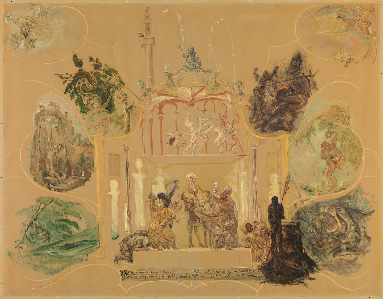 Theatervorhang door Max Slevogt
