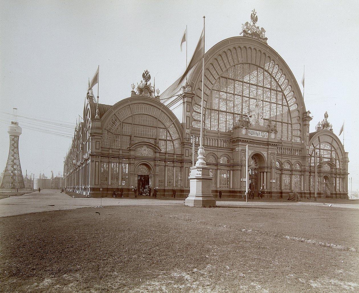 Machines hoek, de All-Russia Tentoonstelling, Nizhny Novgorod, Rusland, 1896 door Maxim Dmitriev