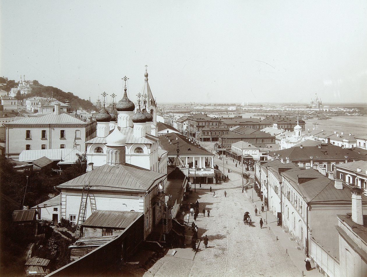 De Kerk van de Geboorte van Johannes de Voorloper, Nizhny Novgorod, Rusland, 1896 door Maxim Dmitriev
