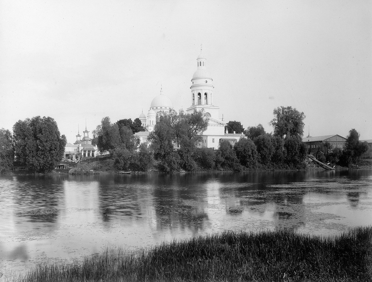 De Verlosserkathedraal de Oude Beurskathedraal, Nizjni Novgorod, Rusland, 1896 door Maxim Dmitriev