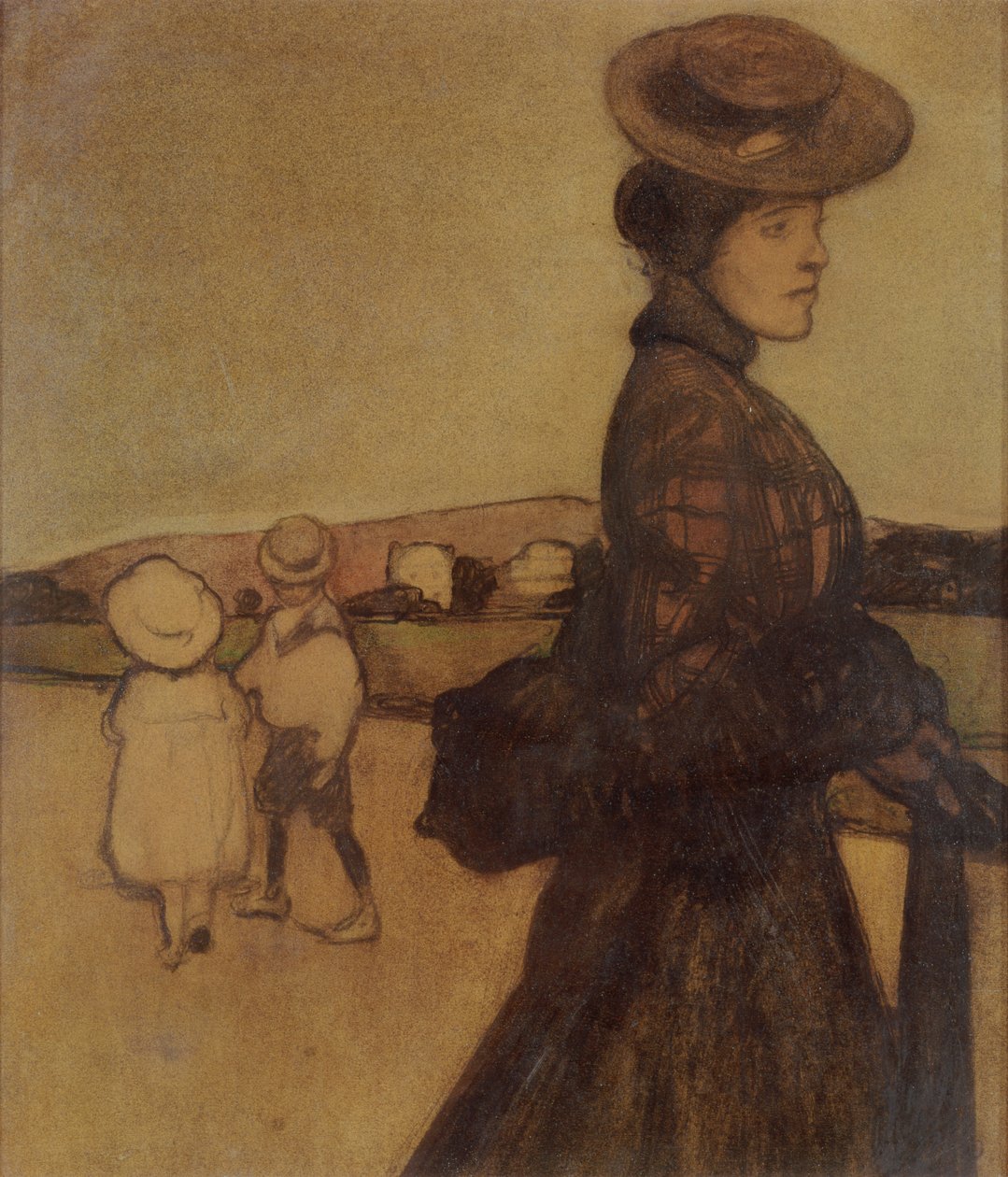 De gouvernante, 1901 door Maxime Pierre Jules Dethomas