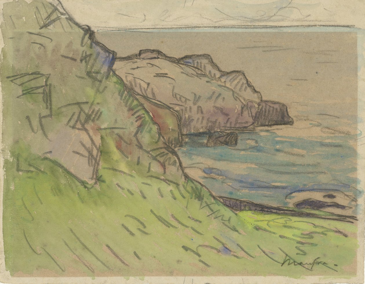Bretonse kustlandschap door Maxime Camille Louis Maufra