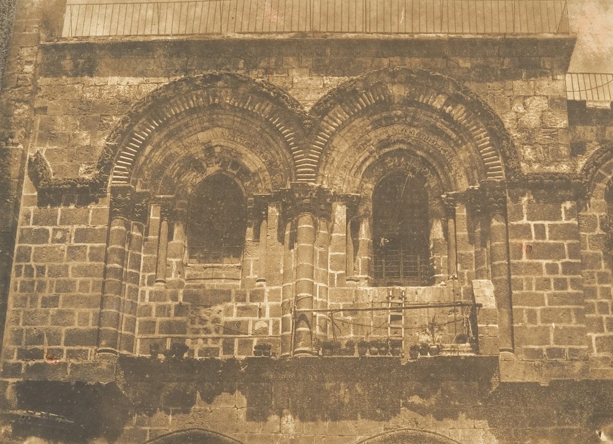 Façade van de Kerk van het Heilig Graf, in Jeruzalem No. 2 bovenste deel door Maxime Du Camp