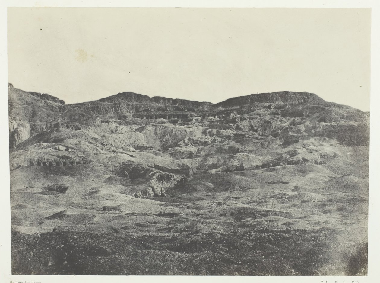Gournah, Necropolis van Thebe, Thebe, 1849-51, gedrukt 1852 door Maxime Du Camp
