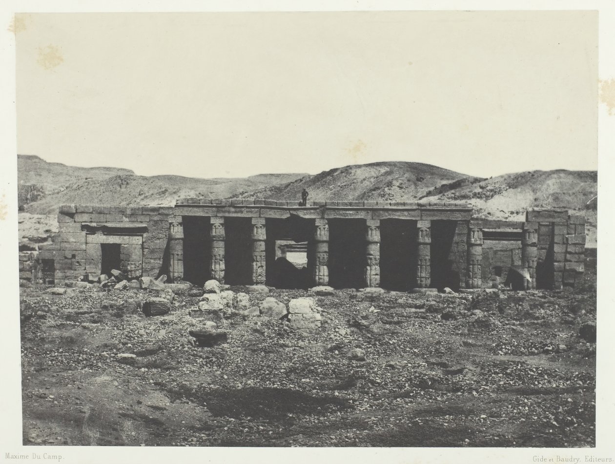 Gournah, Palais de Ménephta 1er, Thebe, 1849-51, gedrukt 1852 door Maxime Du Camp