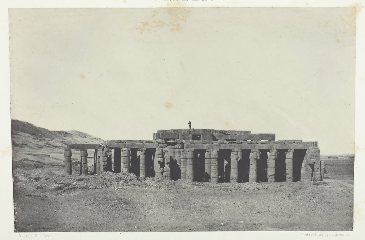 Gournah, Tombe van Osymandias, Thebe door Maxime Du Camp