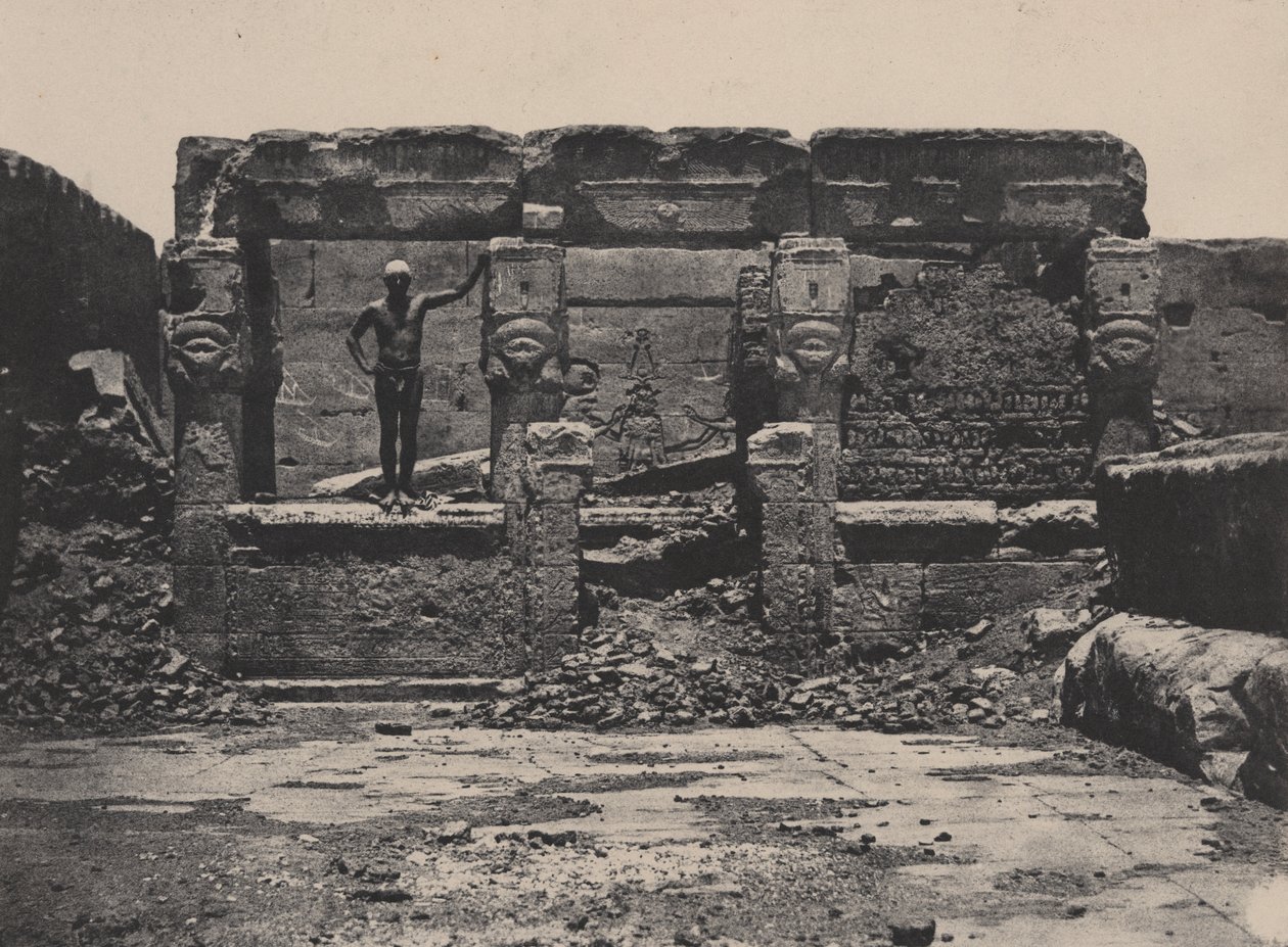 Grote Tempel van Dendera (Teutyres), Opper-Egypte door Maxime Du Camp