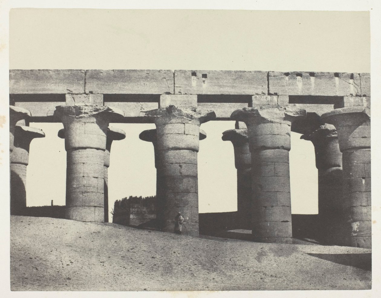 Louqsor, Grote Colonnade van het Paleis; Thebe door Maxime Du Camp