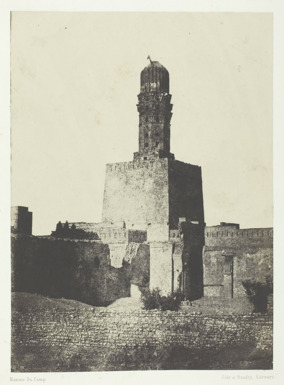 Moskee van de Kalief Haakem Biamrillah, Caïro, 1849-51, gedrukt 1852 door Maxime Du Camp