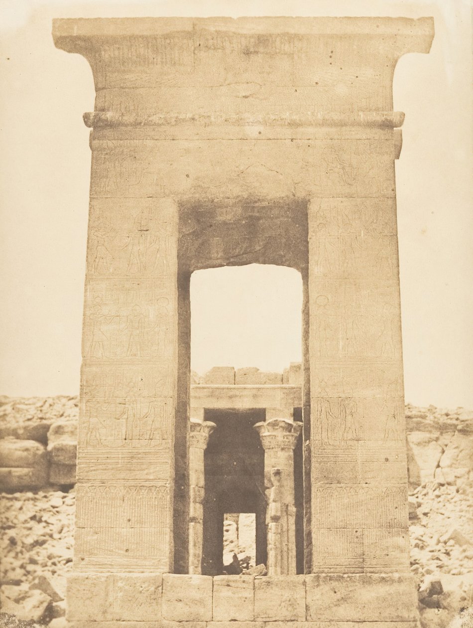 Propylon van de Tempel van Dandour Tropic of Cancer, april 1850 door Maxime Du Camp