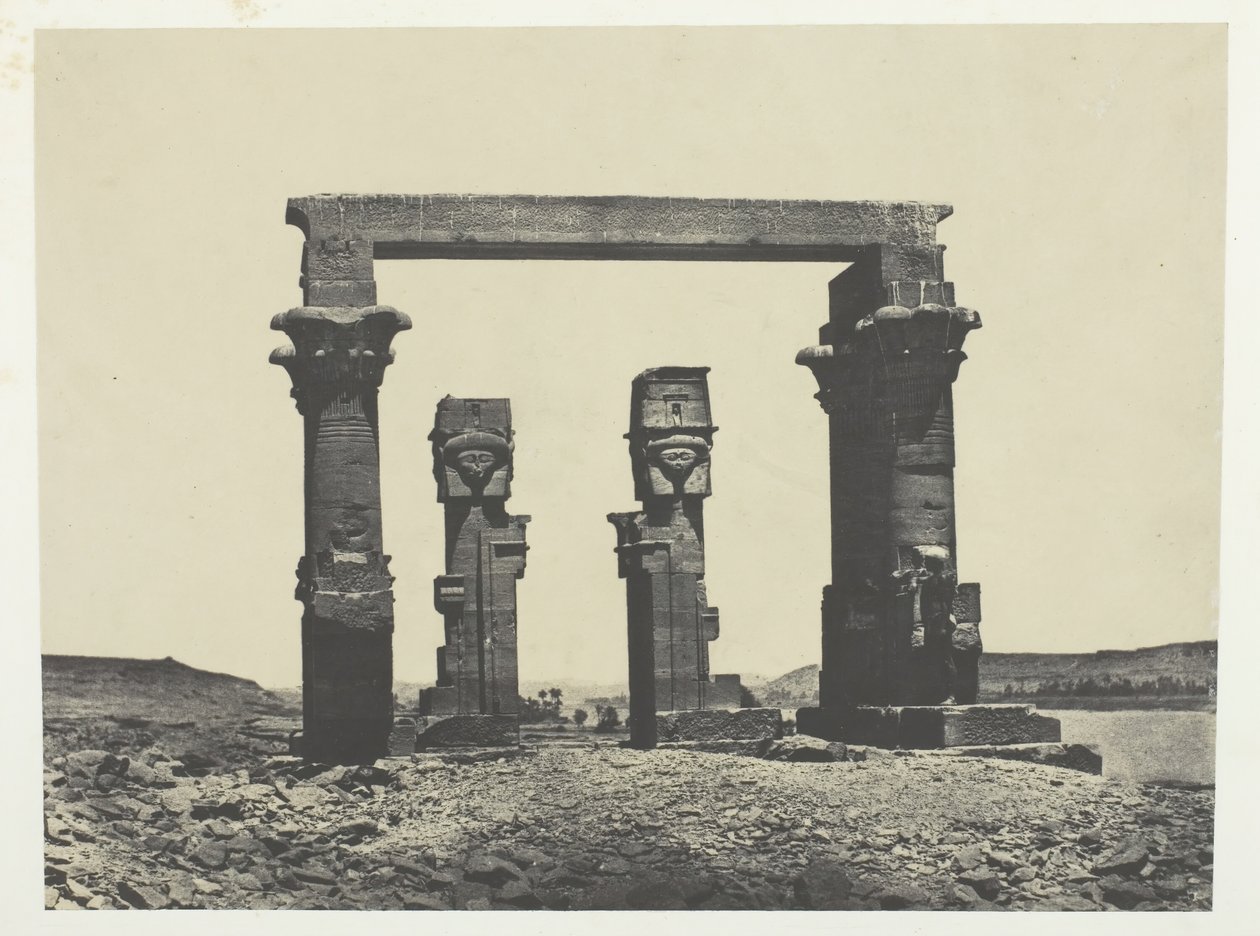 Tempel van Kardassy, Nubië, 184951, gedrukt 1852 door Maxime Du Camp
