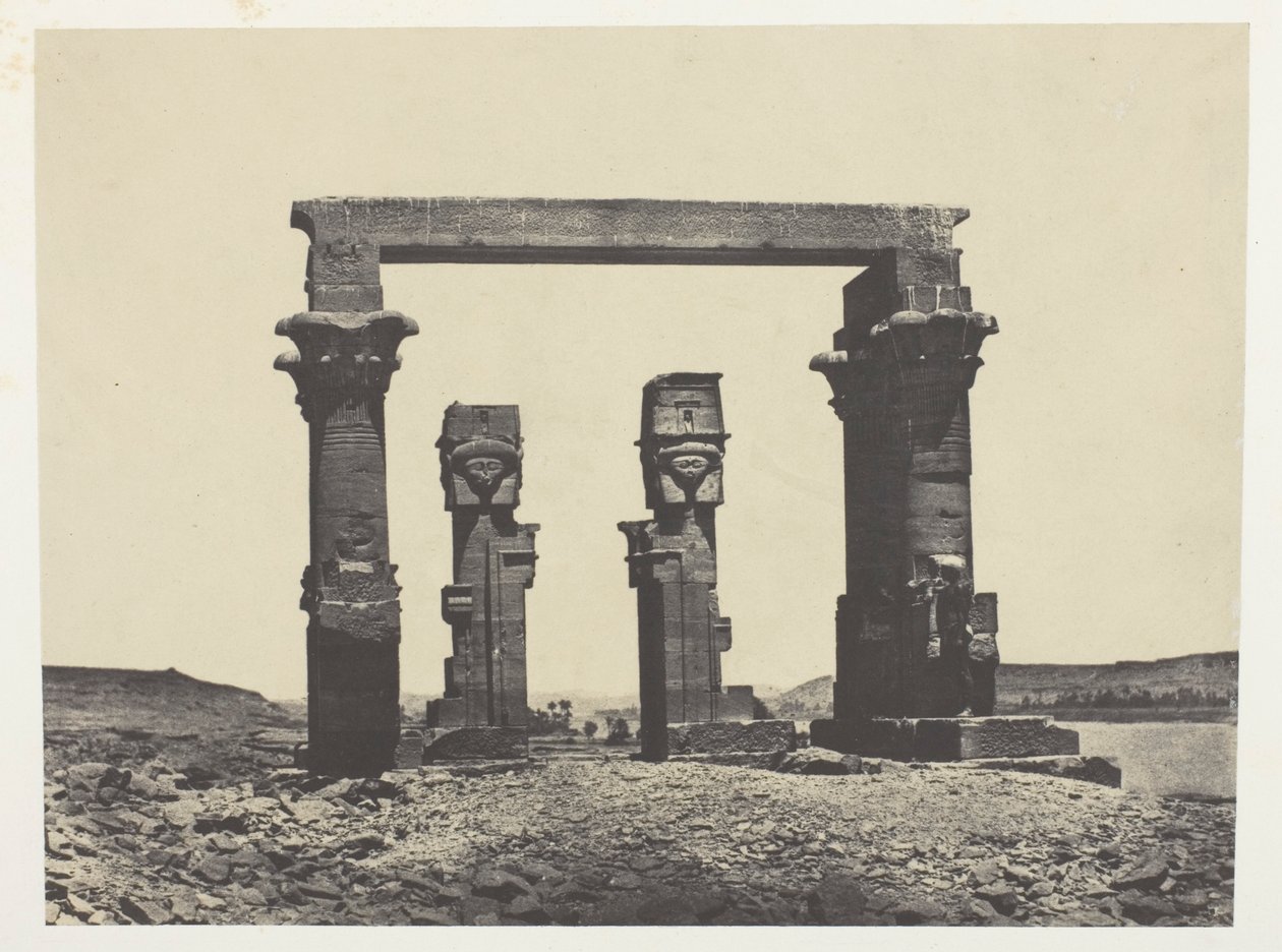Tempel van Kardassy, Nubië door Maxime Du Camp