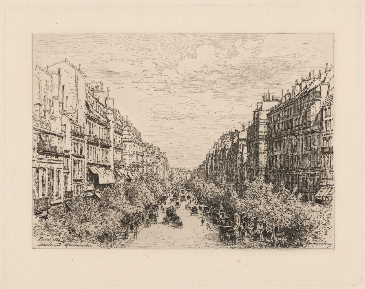 Boulevard Montmartre door Maxime Lalanne