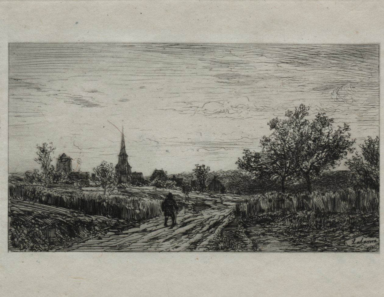 Landschap, Avond (Terug naar Huis) door Maxime Lalanne