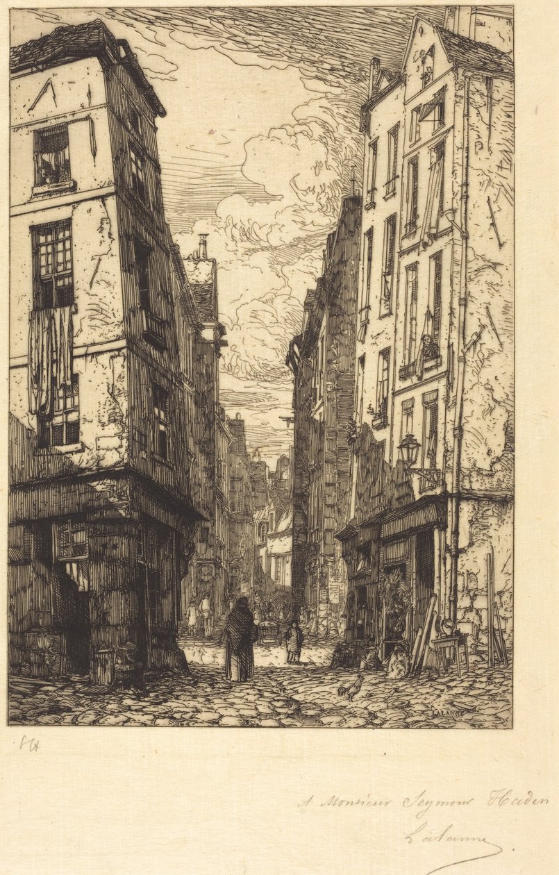 Rue des Marmousets (Quartier de la Cité, oud Parijs) door Maxime Lalanne