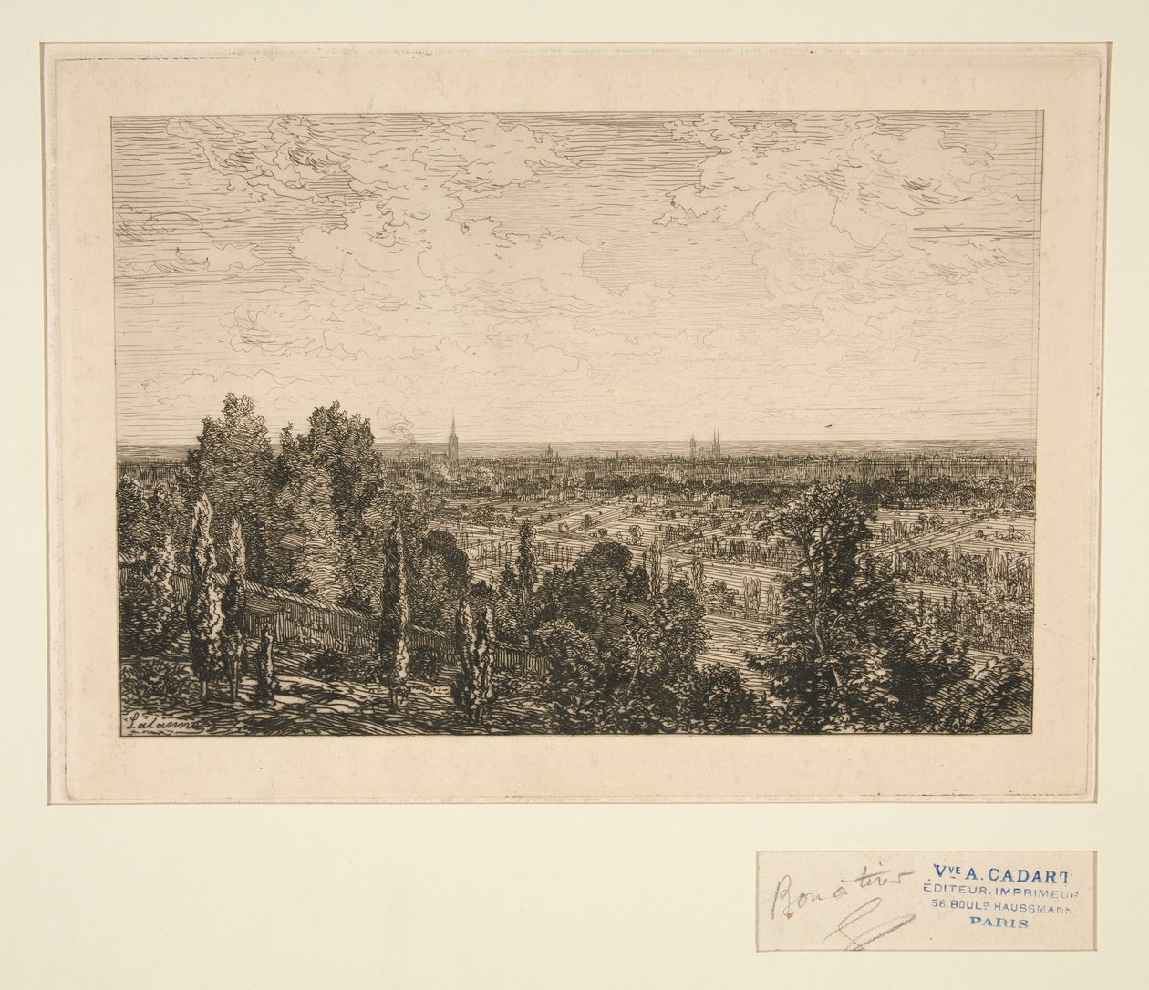 Vue de Paris door Maxime Lalanne