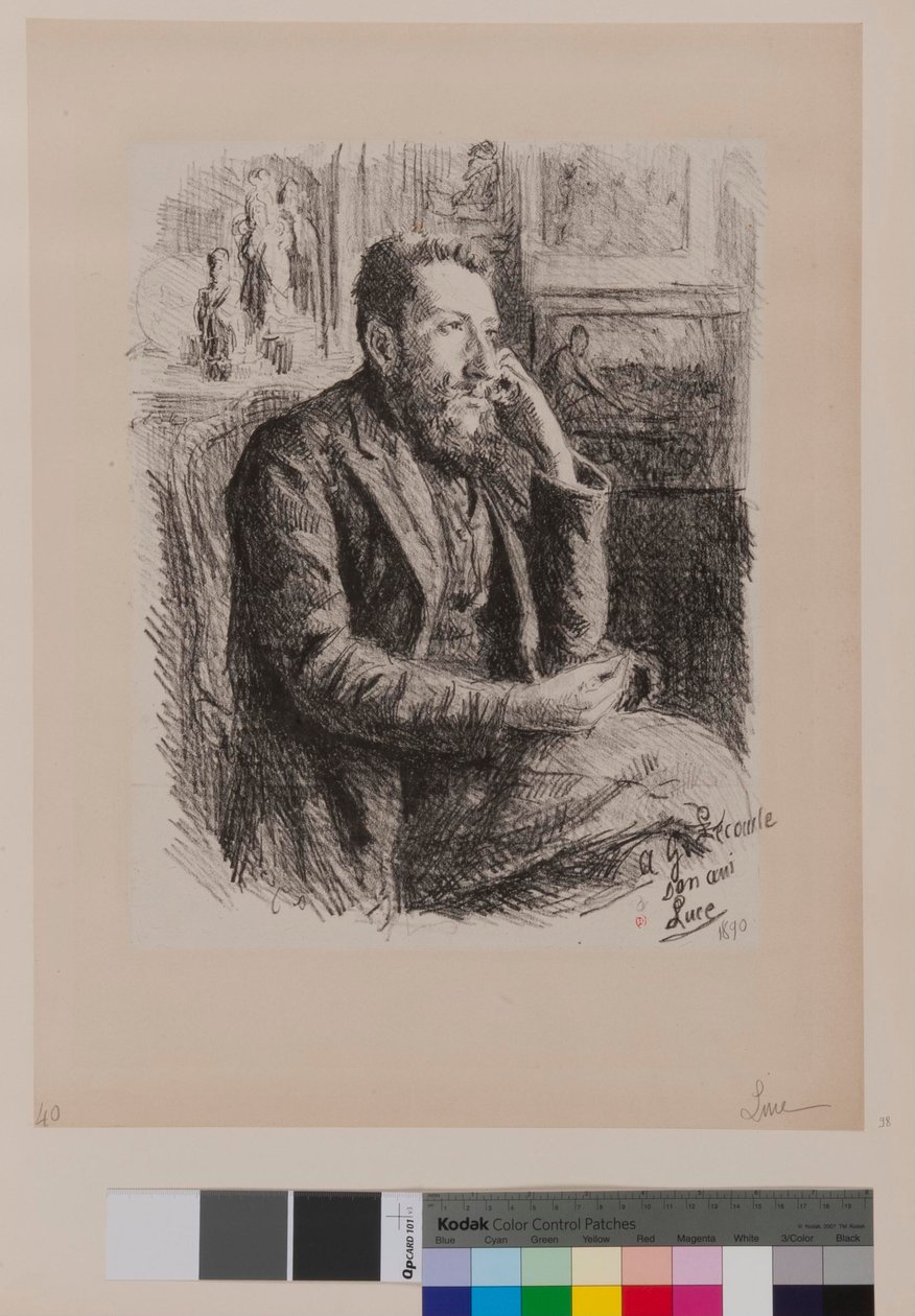 Aan Georges Lecomte door Maximilien Luce