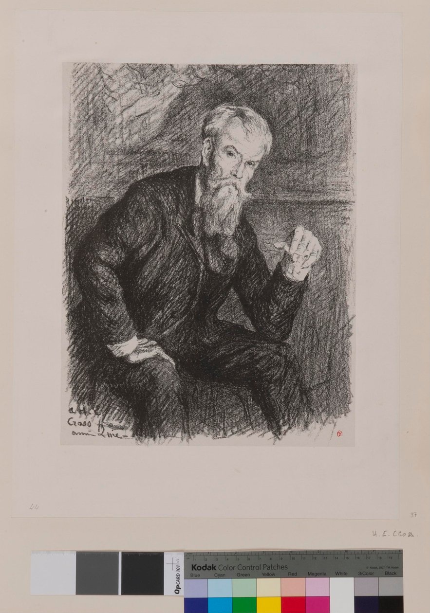 Aan Henri Edmond Cross: [Portret van Henri-Edmond Cross] door Maximilien Luce