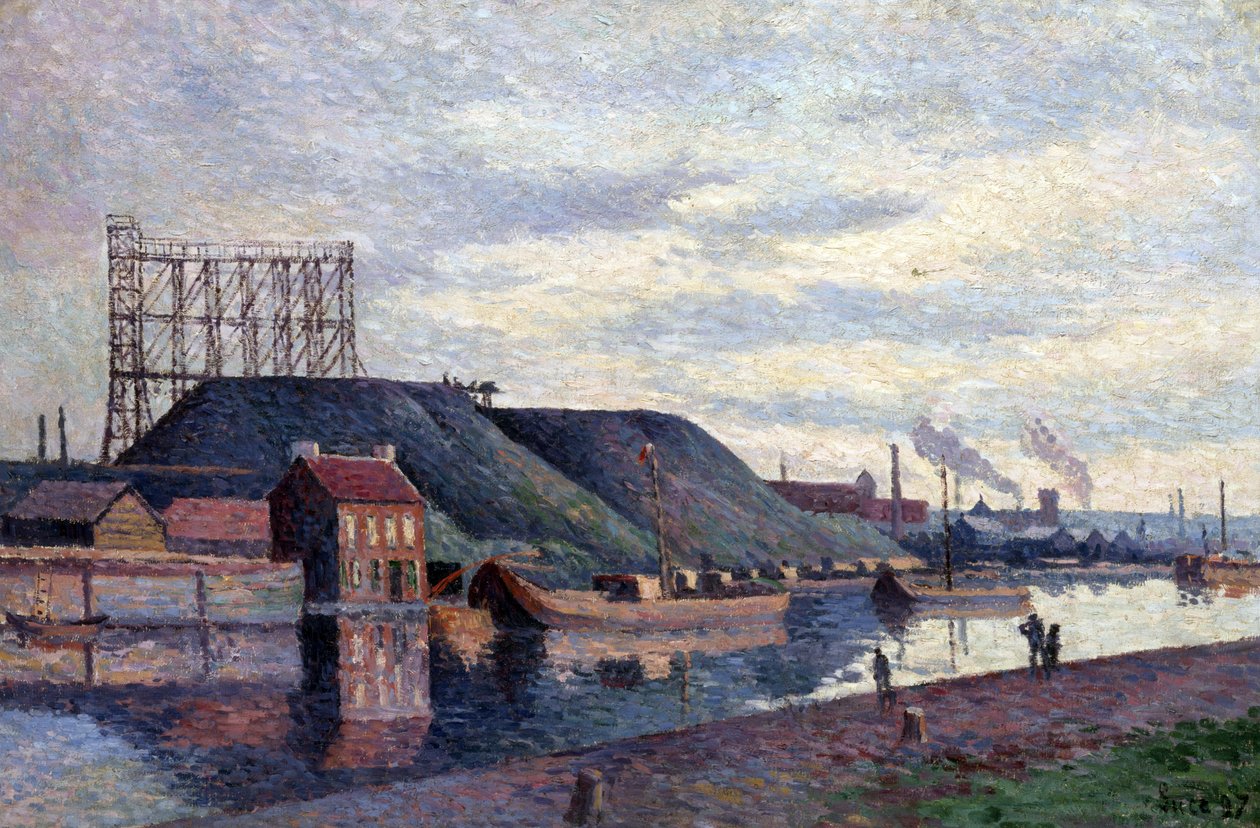 De steenbergen van Sacré Madame door Maximilien Luce