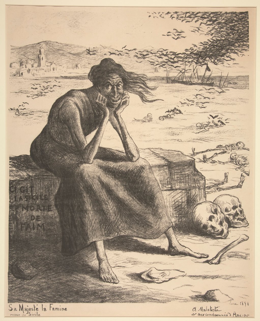 Hare Majesteit de Hongersnood door Maximilien Luce