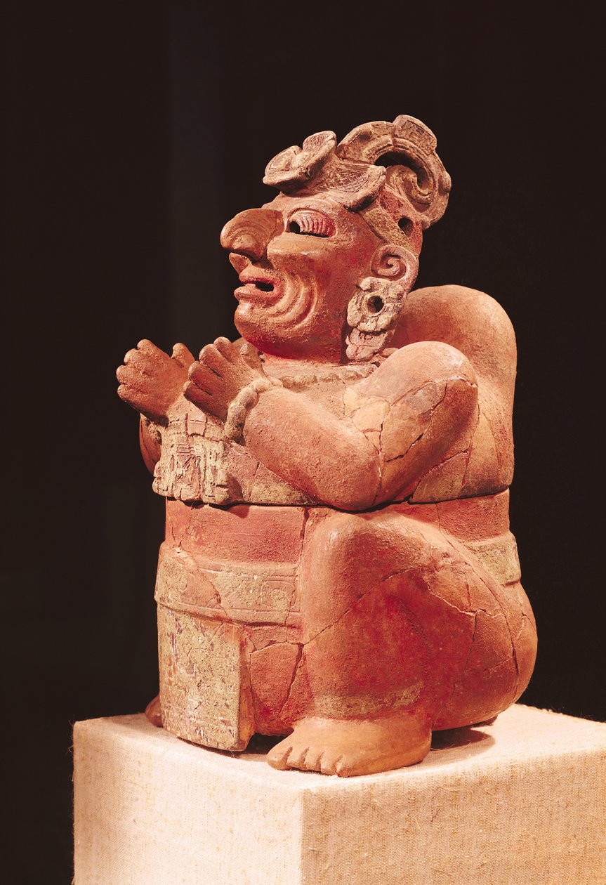 Antropomorf wierookvat, uit Guatemala, Klassieke Periode, 250-600 door Mayan