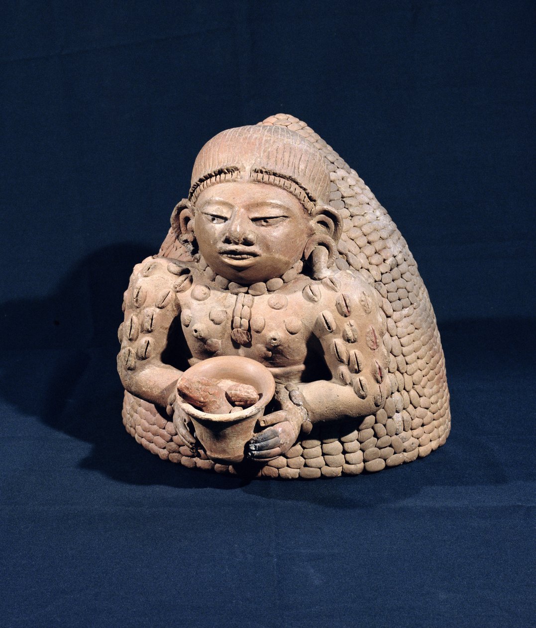 Antropomorfe vaas, uit Peten, Guatemala door Mayan