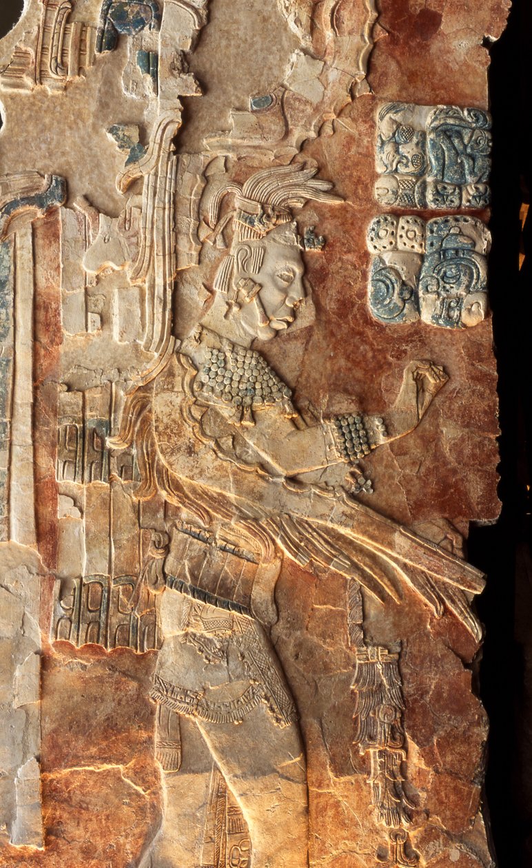 Koning Pacal Stela 22 door Mayan