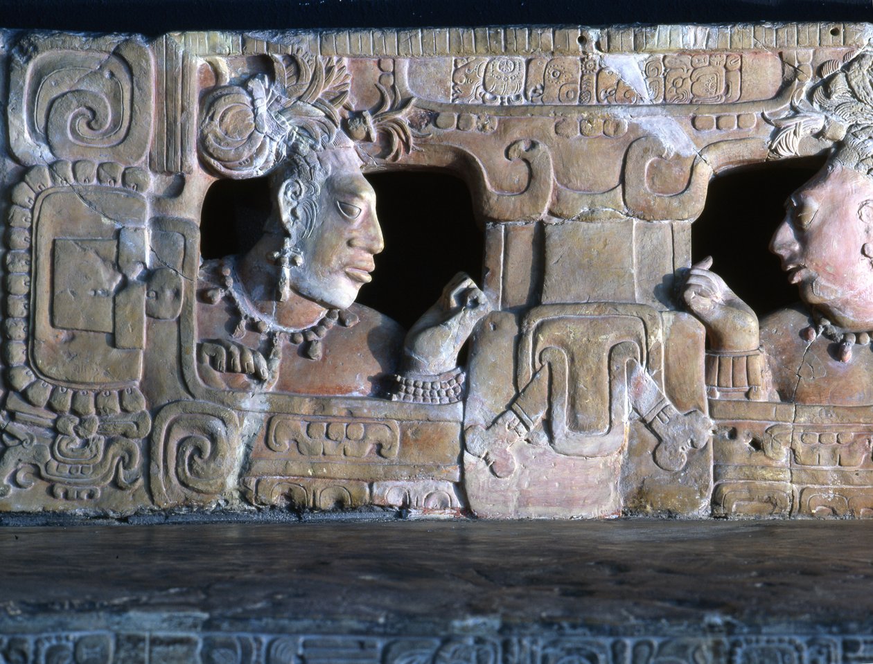Troon 1 uit Piedras Negras, Usamacinta, Guatemala, Late Klassieke Periode 600-900 (detail) door Mayan