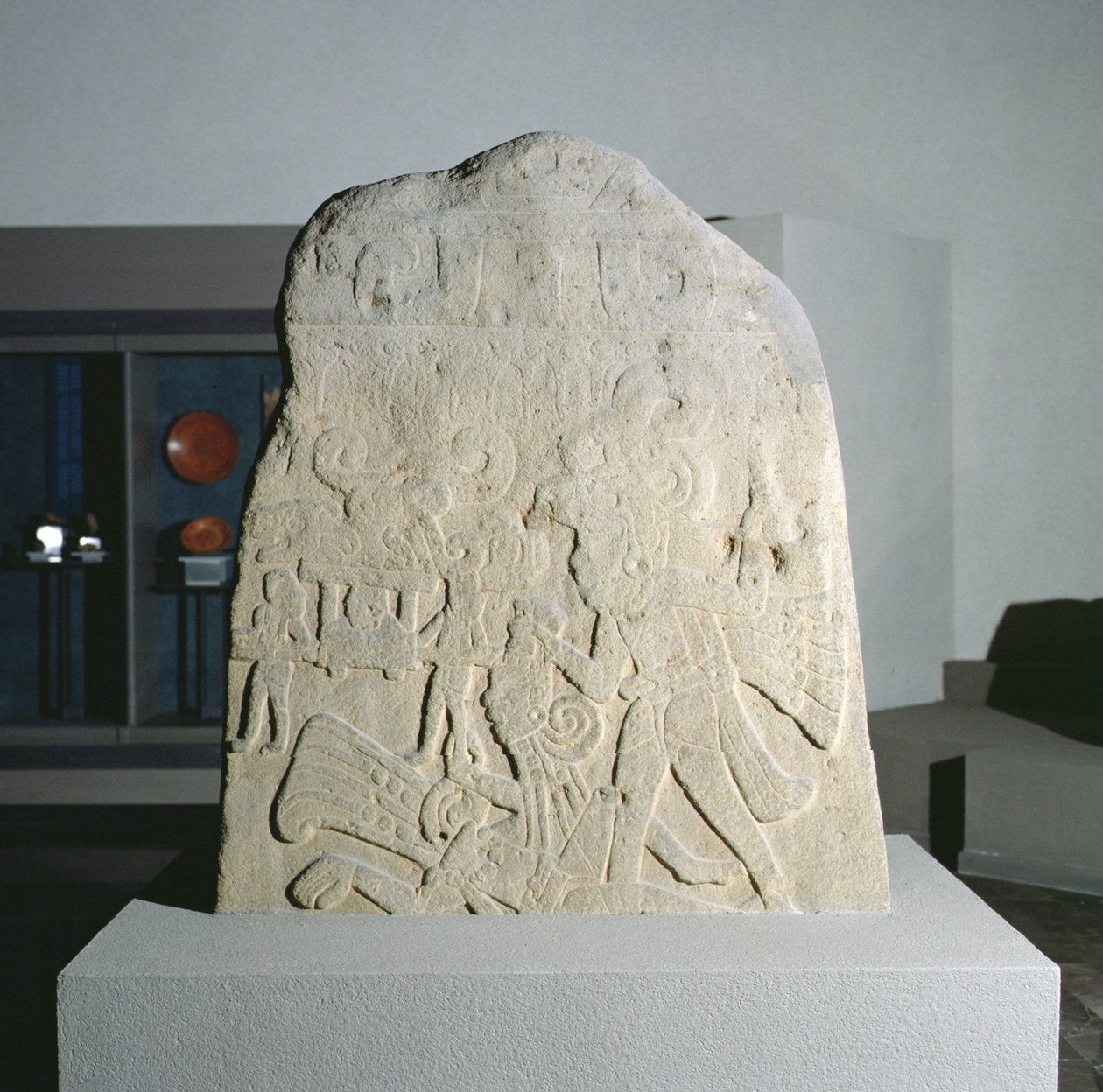 Stele 21 uit Izapa, Chiapas, Mexico, Vroege Klassieke Periode (300-600 AD) door Mayan Mayan