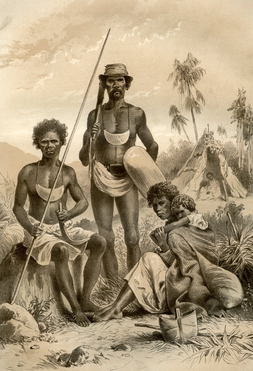 Aboriginals van Australië, 1879 door McFarlane and Erskine