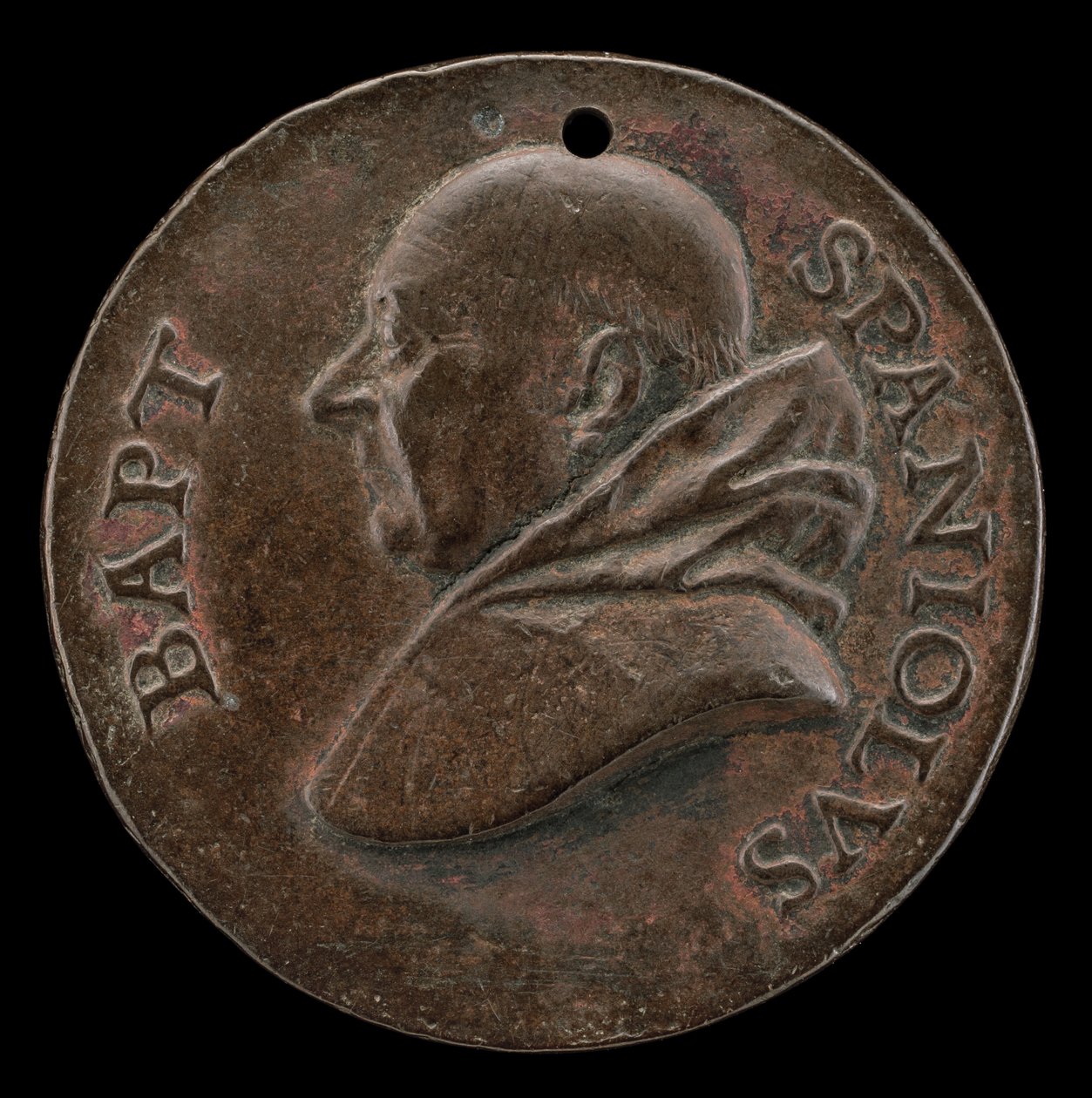 Battista Spagnoli van Mantua, 1447-1516, Karmelieten dichter [voorzijde], ca. 1513 door Mea