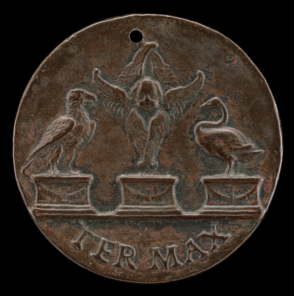 Cherub, Zwaan en Adelaar [achterkant], ca. 1513 door Mea