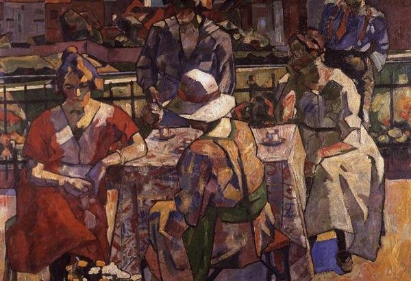 Het Terras door Medard Maertens