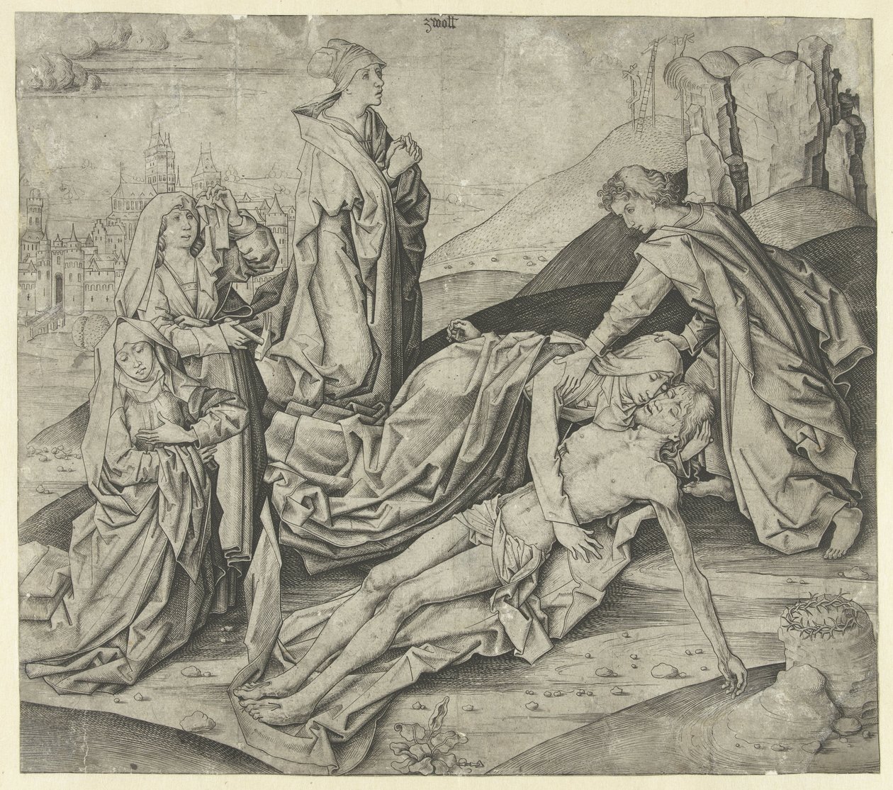 De bewening van Christus door Meester IAM van Zwoll