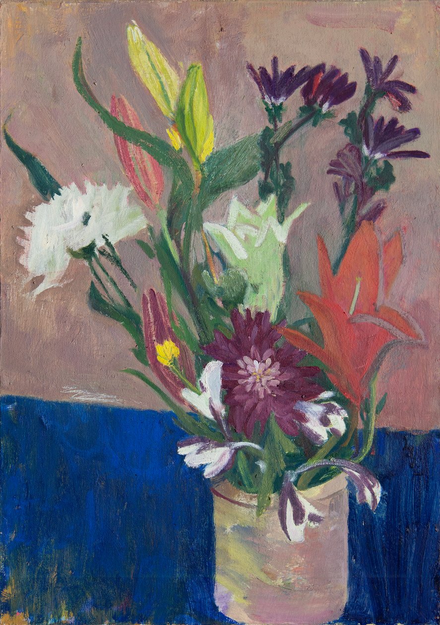 Zomerbloemen, 2016 (olieverf op doek) door Megan Williamson