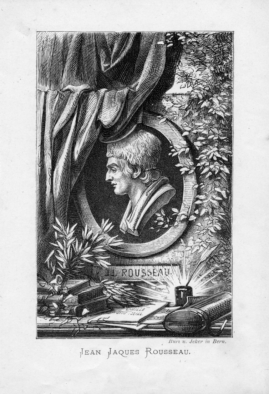Gegraveerd portret door Melchior Karl Jeker