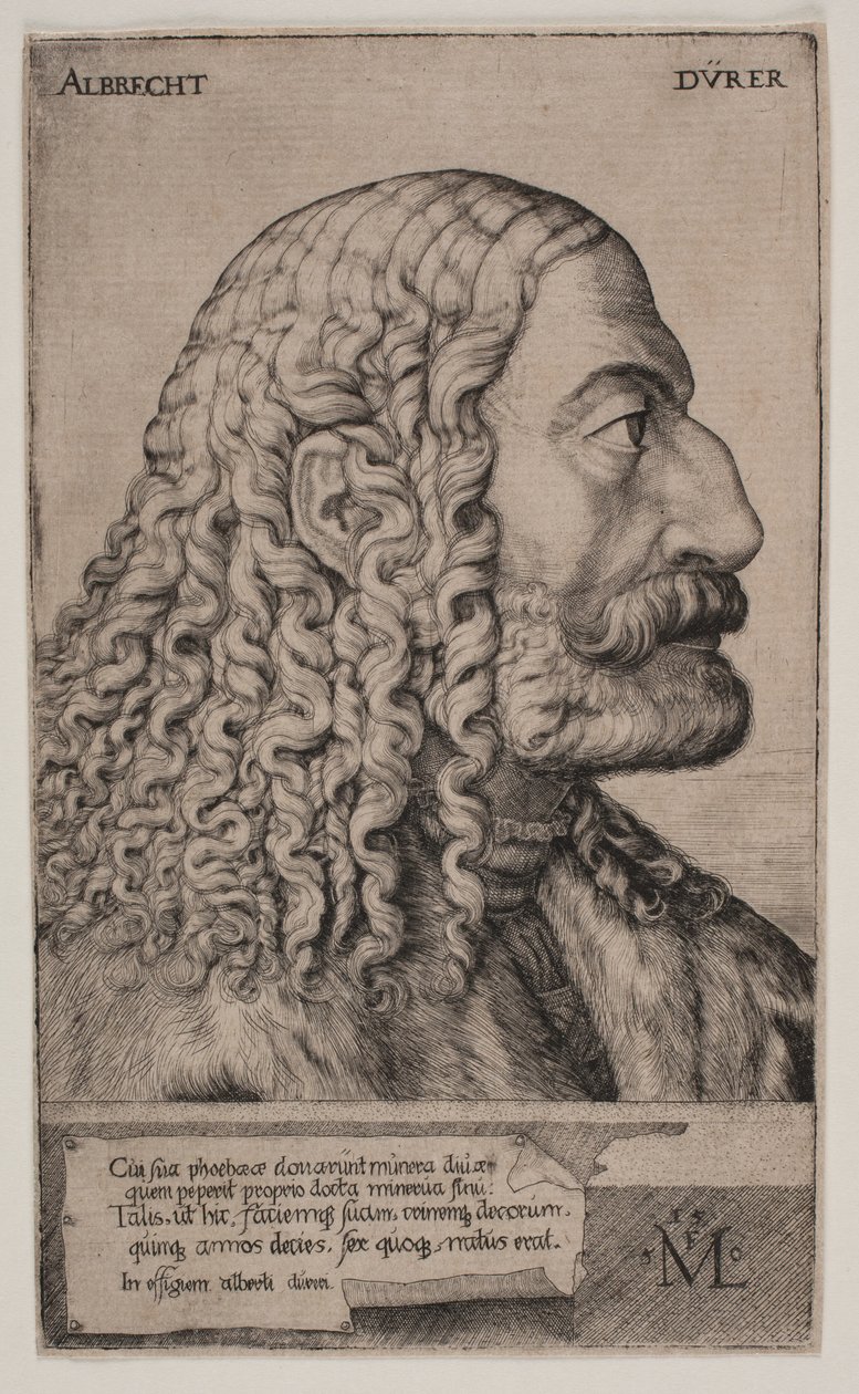 Portret van Albrecht Dürer door Melchior Lorck