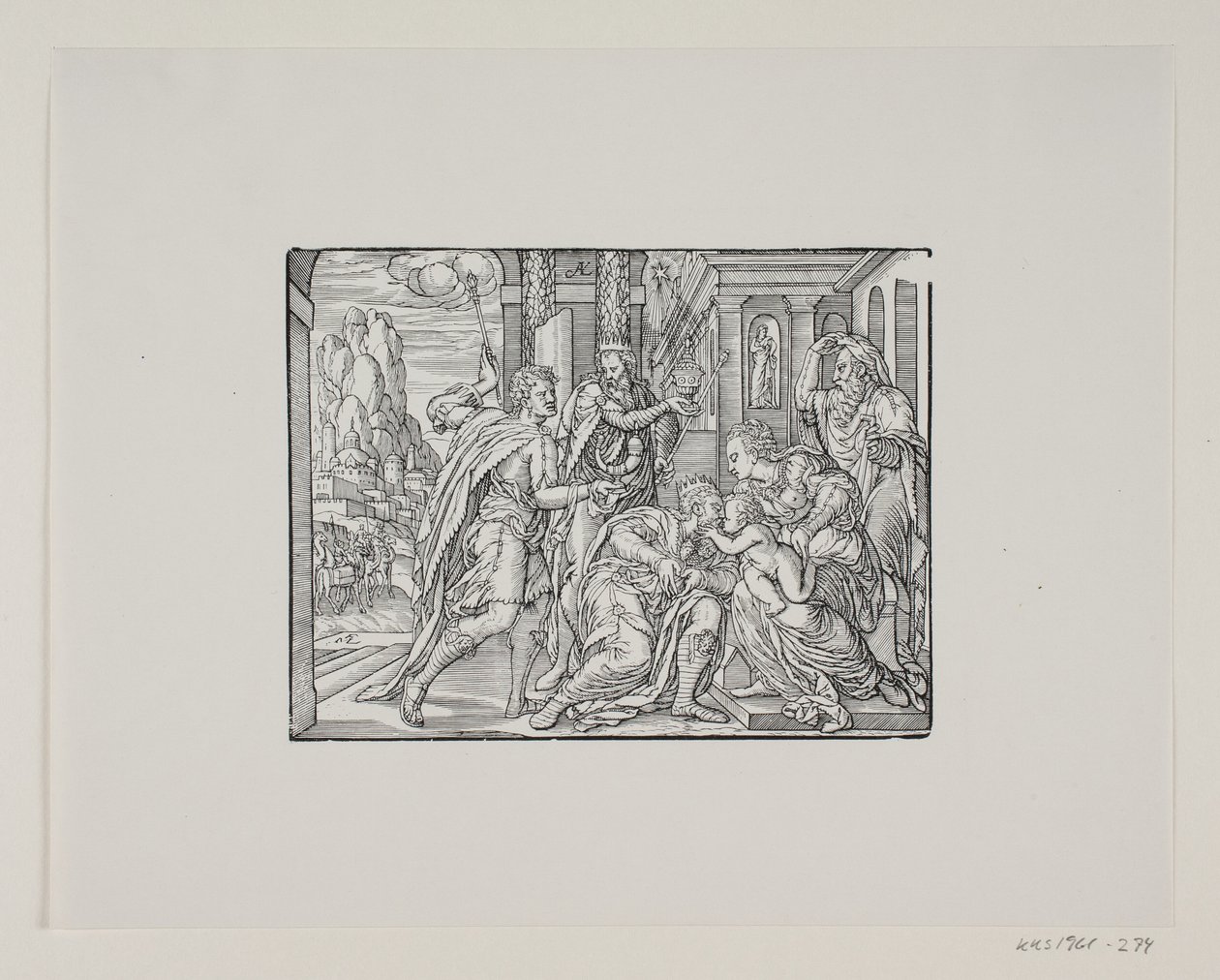De aanbidding der wijzen door Melchior Lorck