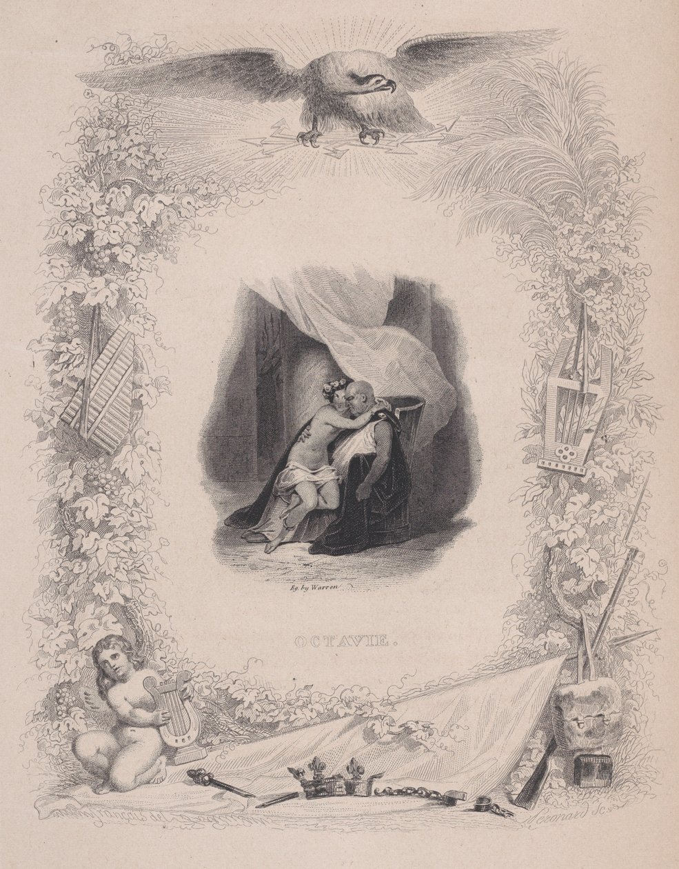 Octavie, uit De Liederen van Béranger door Melchior Peronard