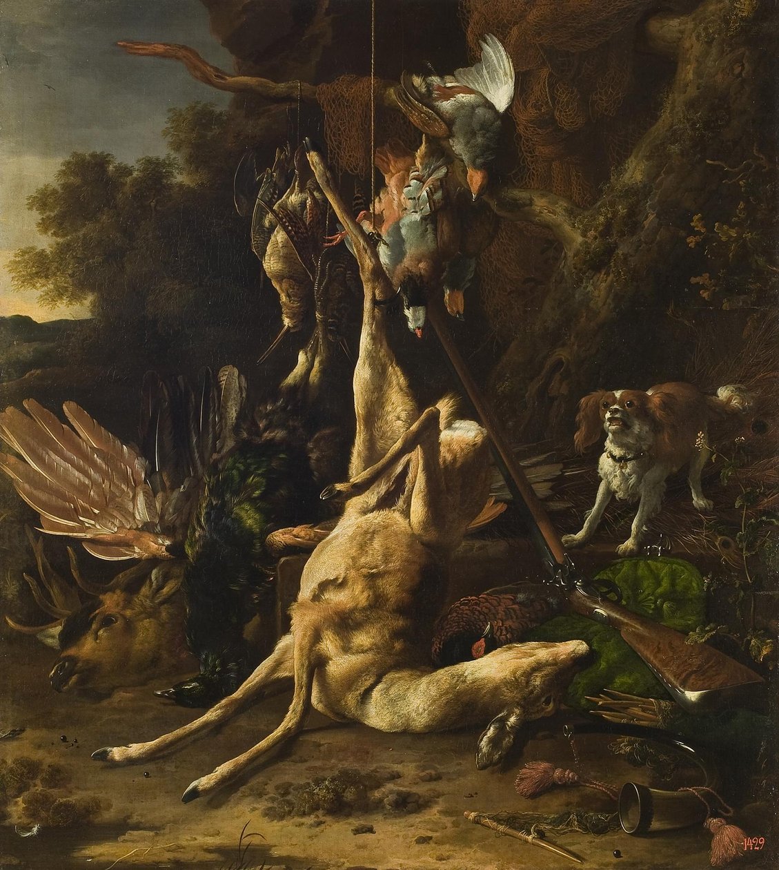 Jachttrofeeën door Melchior d