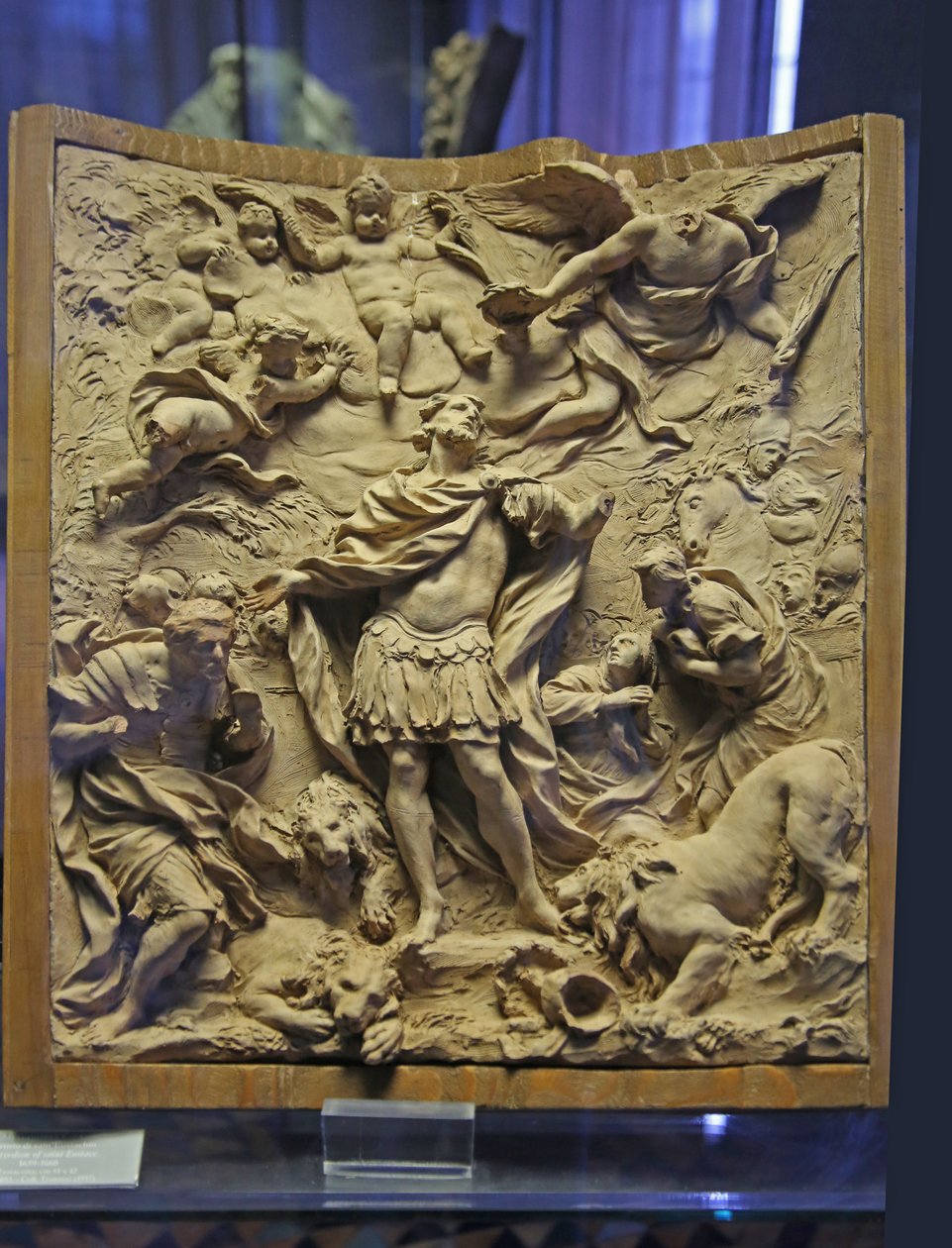 Het martelaarschap van St. Eustace door Melchiorre Cafa