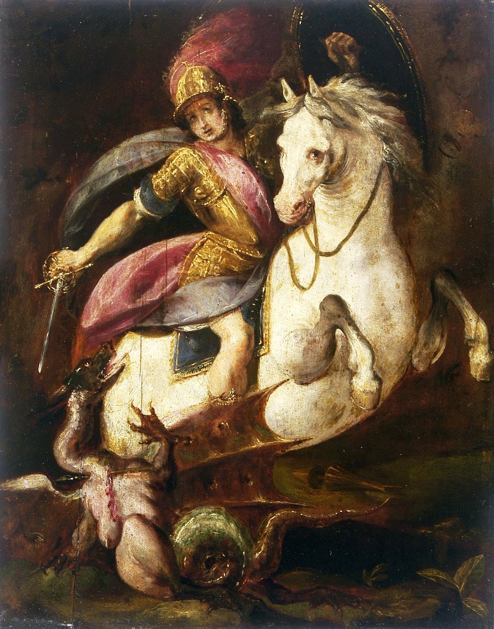 Sint Joris en de Draak. door Melchiorre Gherardini