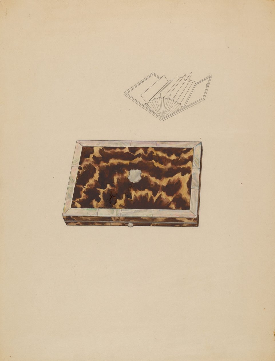 Kaartendoos, ca. 1936 door Melita Hofmann