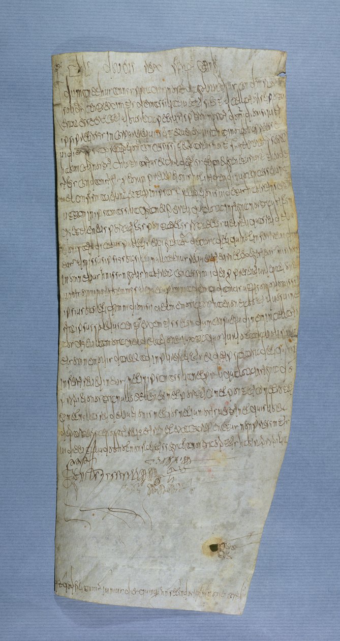 Privilege van Clovis III verleend aan de Abdij van Saint-Denis door Merovingian