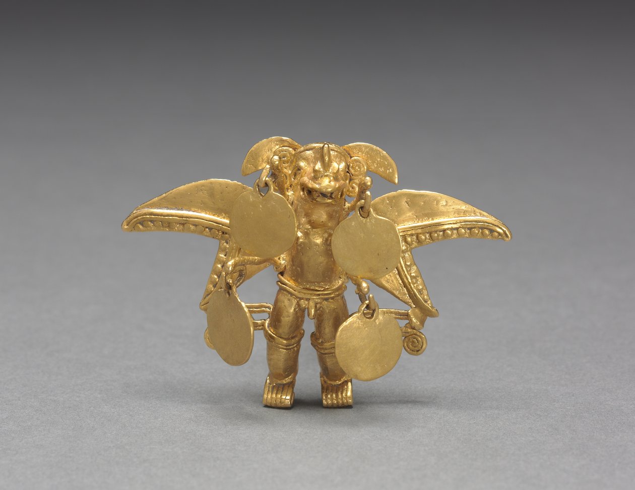 Gevleugelde Figuur Hanger, c. 1000-1550 door Mesoamerican Mesoamerican