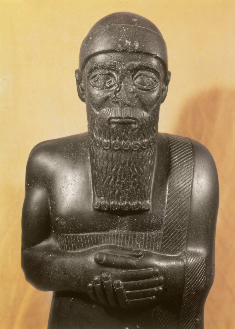 Standbeeld van Koning Ishtup-Ilum, uit Mari, Midden-Eufraat door Mesopotamian